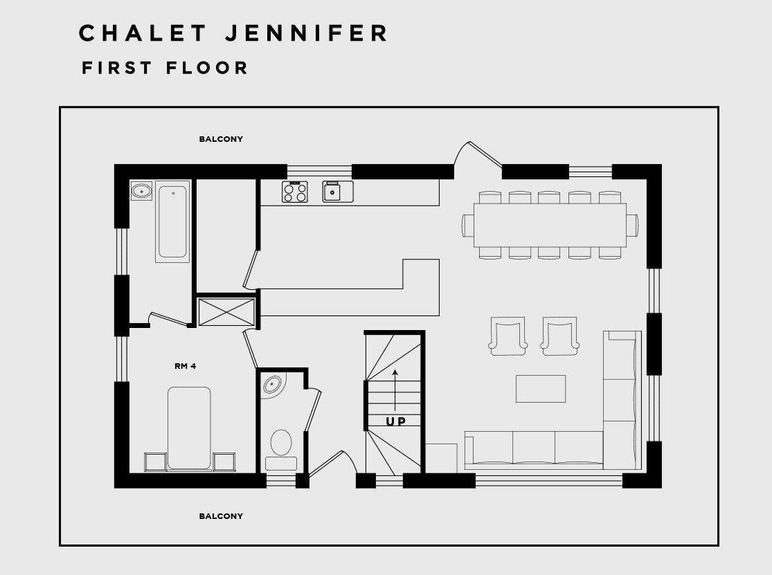 Chalet Jennifer La Tania Floor Plan 1